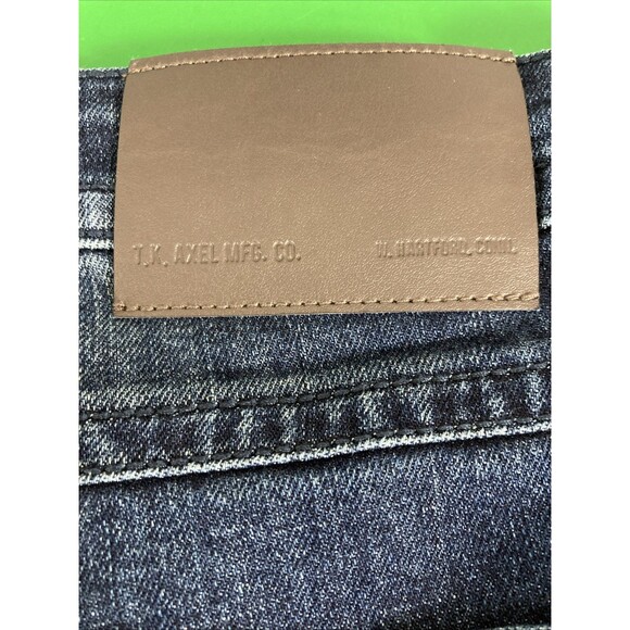 TK Axel Jeans Mens 38/30 Blue Slim Boot Leg Cut Dark Blue Wash - Picture 10 of 11